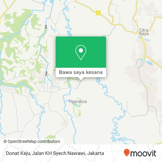 Peta Donat Keju, Jalan KH Syech Nawawi