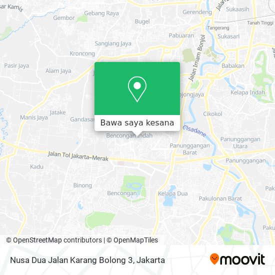 Peta Nusa Dua Jalan Karang Bolong 3