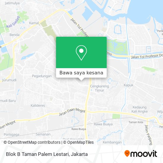 Peta Blok B Taman Palem Lestari