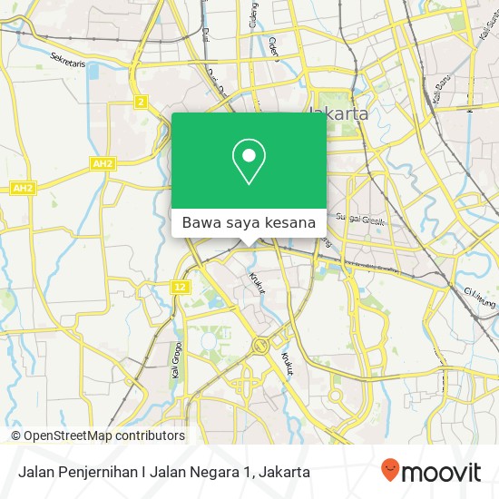 Peta Jalan Penjernihan I Jalan Negara 1