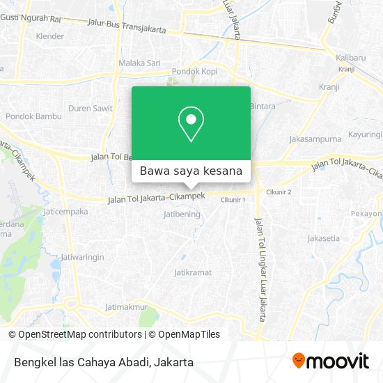 Peta Bengkel las Cahaya Abadi