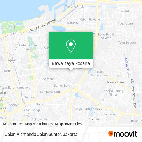 Peta Jalan Alamanda Jalan Sunter