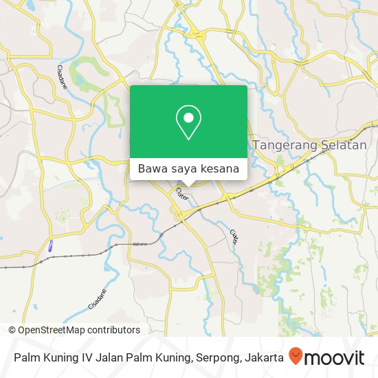 Peta Palm Kuning IV Jalan Palm Kuning, Serpong