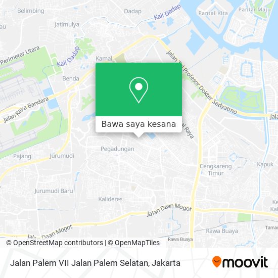 Peta Jalan Palem VII Jalan Palem Selatan