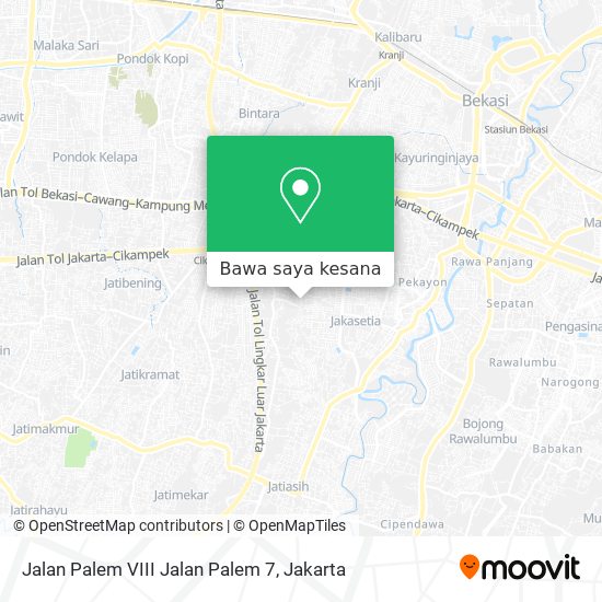 Peta Jalan Palem VIII Jalan Palem 7