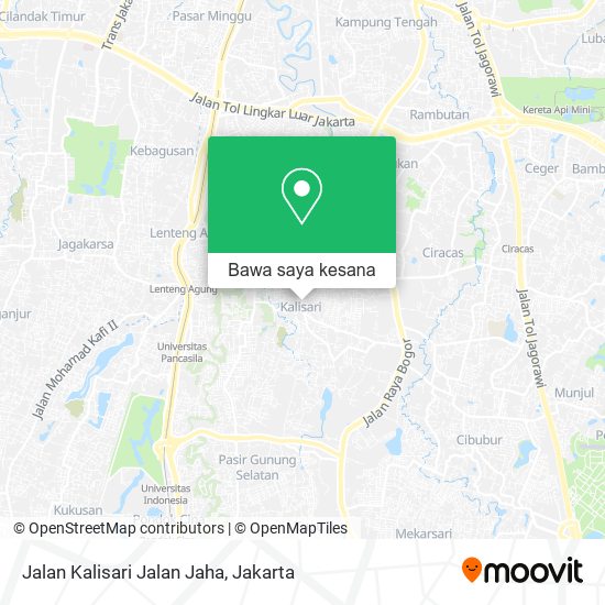 Peta Jalan Kalisari Jalan Jaha