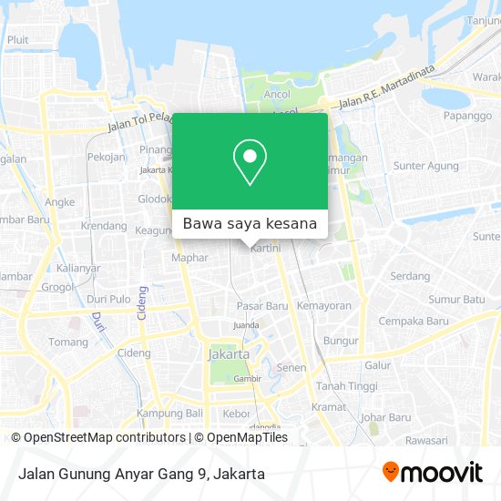 Peta Jalan Gunung Anyar Gang 9