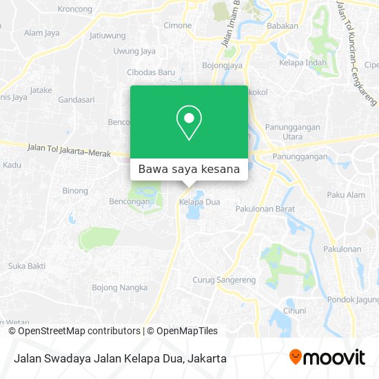 Peta Jalan Swadaya Jalan Kelapa Dua