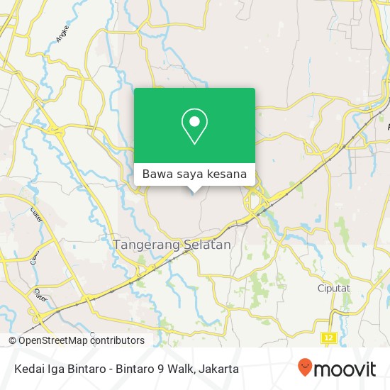 Peta Kedai Iga Bintaro - Bintaro 9 Walk