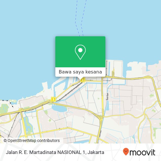 Peta Jalan R. E. Martadinata NASIONAL 1