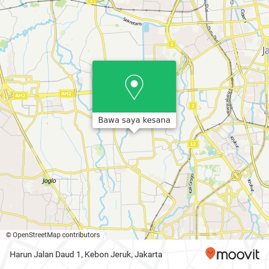 Peta Harun Jalan Daud 1, Kebon Jeruk