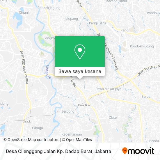 Peta Desa Cilenggang Jalan Kp. Dadap Barat