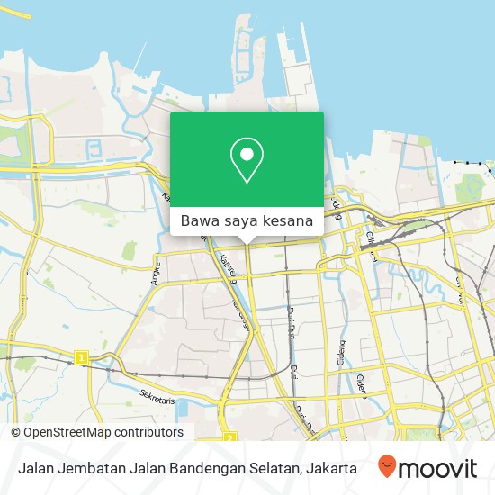 Peta Jalan Jembatan Jalan Bandengan Selatan