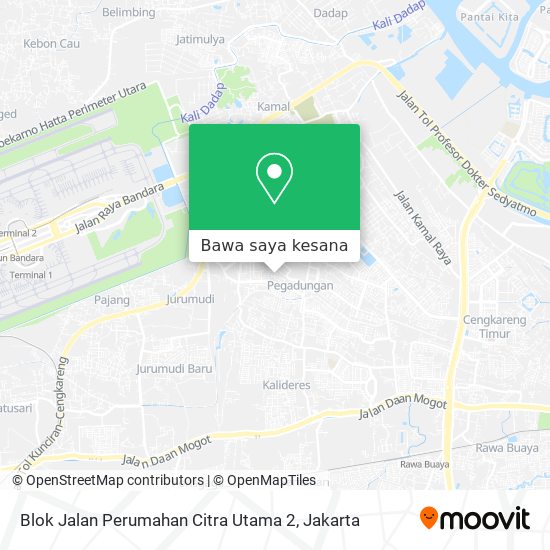 Peta Blok Jalan Perumahan Citra Utama 2