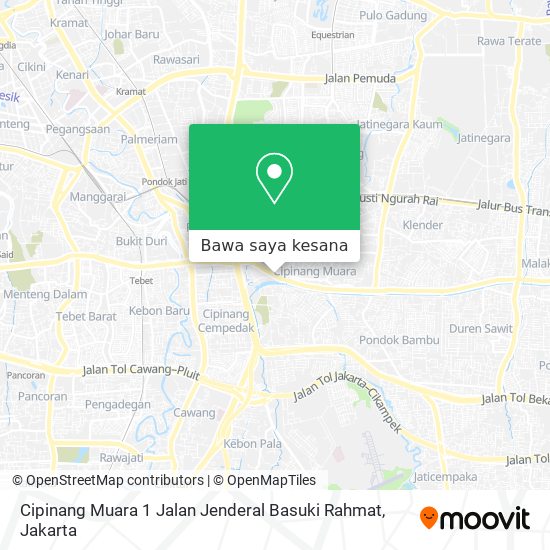 Peta Cipinang Muara 1 Jalan Jenderal Basuki Rahmat