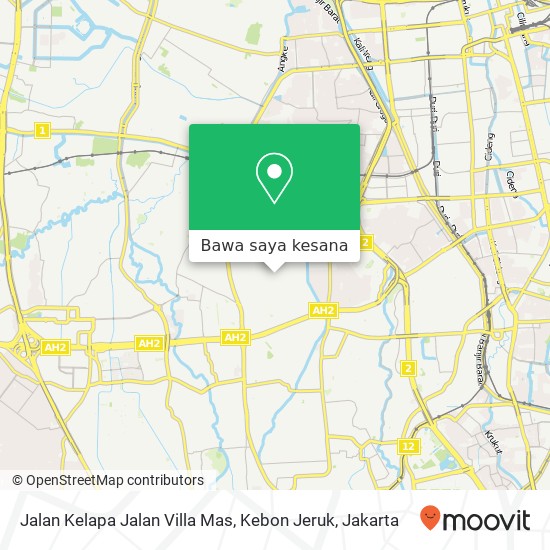 Peta Jalan Kelapa Jalan Villa Mas, Kebon Jeruk