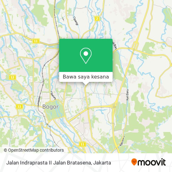 Peta Jalan Indraprasta II Jalan Bratasena