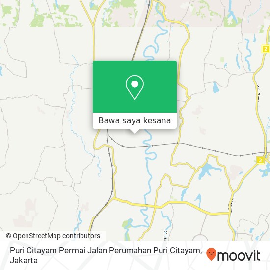 Peta Puri Citayam Permai Jalan Perumahan Puri Citayam