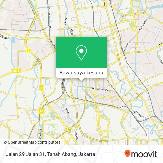 Peta Jalan 29 Jalan 31, Tanah Abang