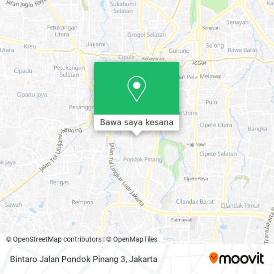 Peta Bintaro Jalan Pondok Pinang 3