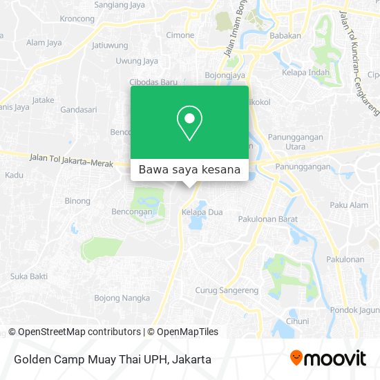 Peta Golden Camp Muay Thai UPH