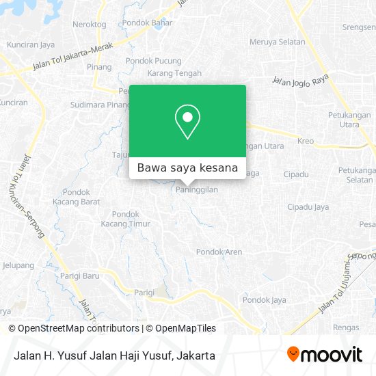 Peta Jalan H. Yusuf Jalan Haji Yusuf