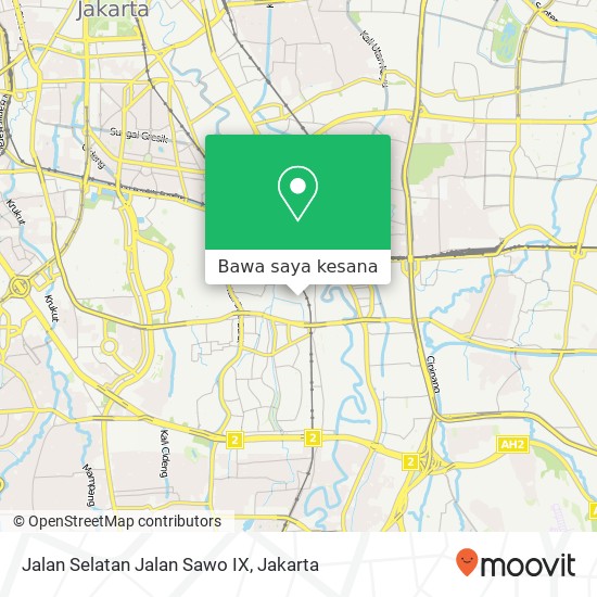 Peta Jalan Selatan Jalan Sawo IX