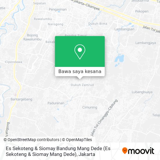 Peta Es Sekoteng & Siomay Bandung Mang Dede