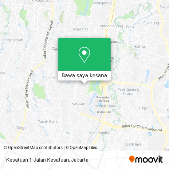 Peta Kesatuan 1 Jalan Kesatuan