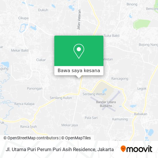 Peta Jl. Utama Puri Perum Puri Asih Residence