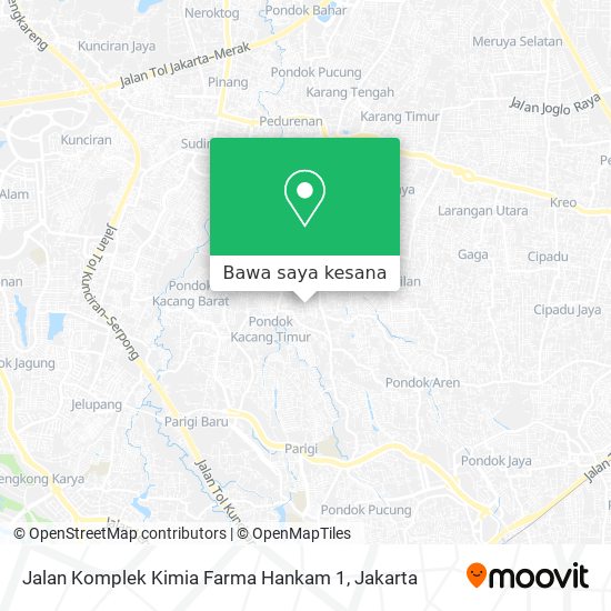 Peta Jalan Komplek Kimia Farma Hankam 1