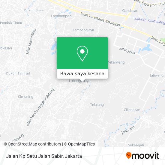 Peta Jalan Kp Setu Jalan Sabir