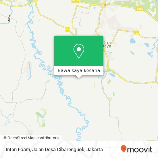 Peta Intan Foam, Jalan Desa Cibarenguok