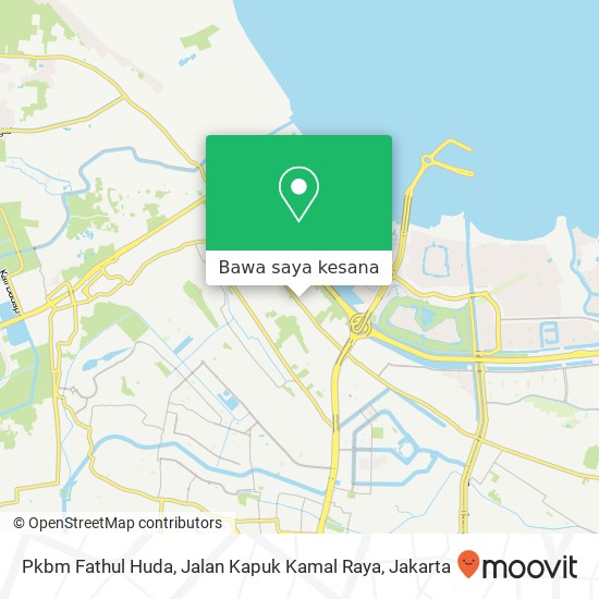 Peta Pkbm Fathul Huda, Jalan Kapuk Kamal Raya