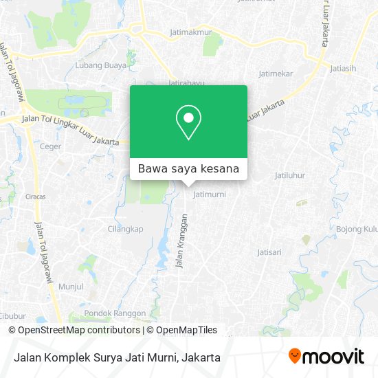 Peta Jalan Komplek Surya Jati Murni