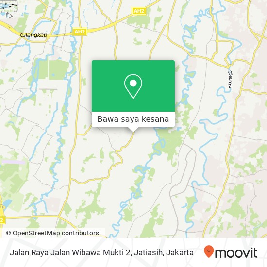 Peta Jalan Raya Jalan Wibawa Mukti 2, Jatiasih