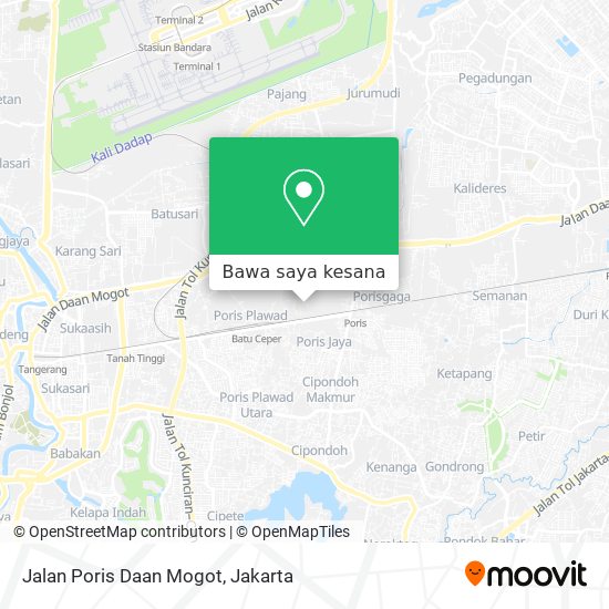 Peta Jalan Poris Daan Mogot