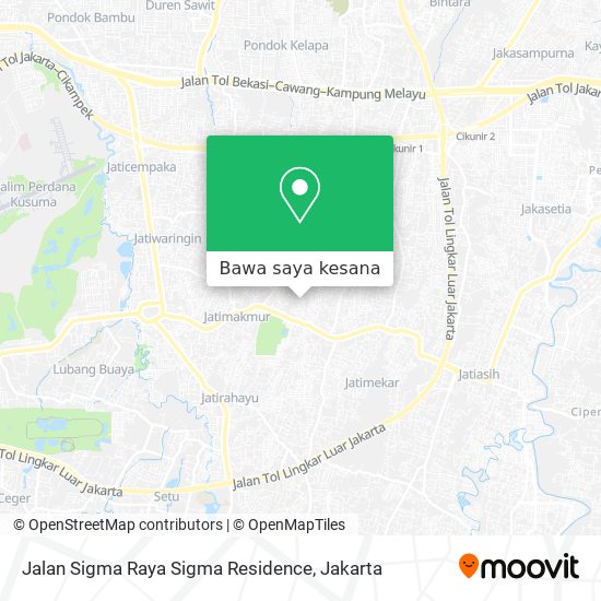 Peta Jalan Sigma Raya Sigma Residence