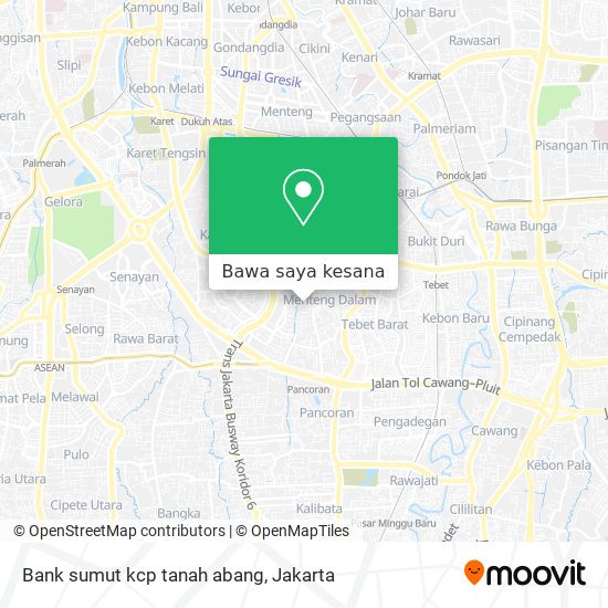 Peta Bank sumut kcp tanah abang