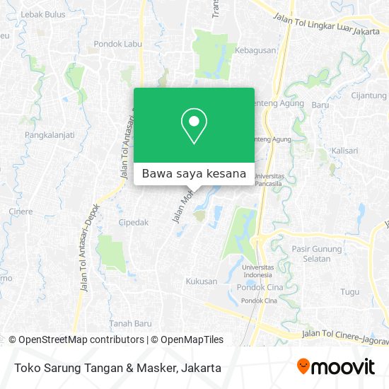 Peta Toko Sarung Tangan & Masker