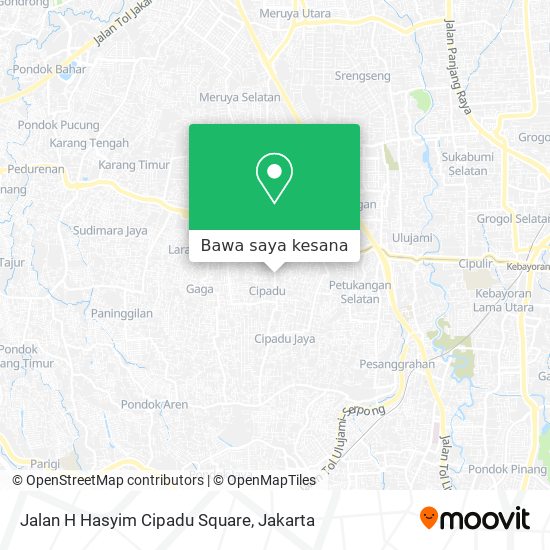 Peta Jalan H Hasyim Cipadu Square