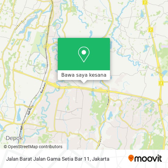 Peta Jalan Barat Jalan Gama Setia Bar 11