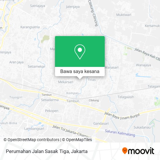 Peta Perumahan Jalan Sasak Tiga
