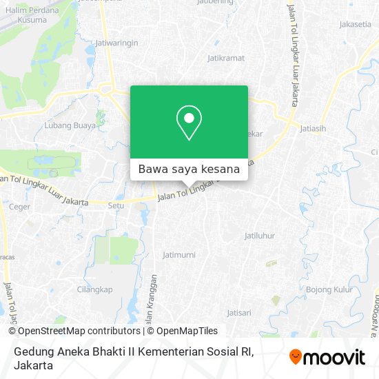 Peta Gedung Aneka Bhakti II Kementerian Sosial RI