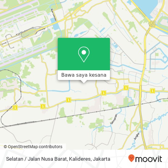 Peta Selatan / Jalan Nusa Barat, Kalideres