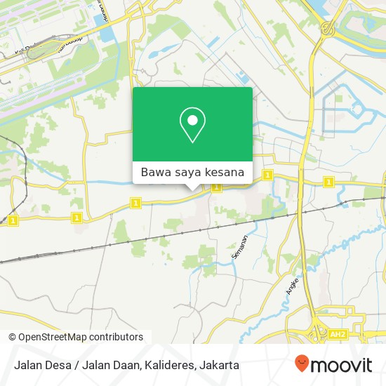 Peta Jalan Desa / Jalan Daan, Kalideres