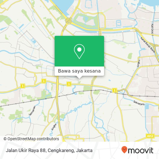 Peta Jalan Ukir Raya 88, Cengkareng