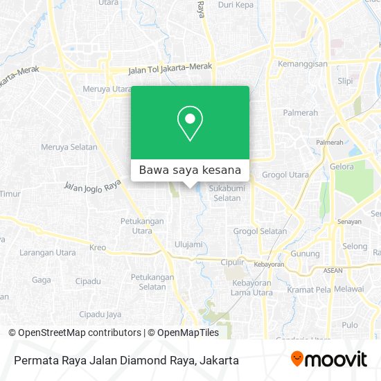 Peta Permata Raya Jalan Diamond Raya