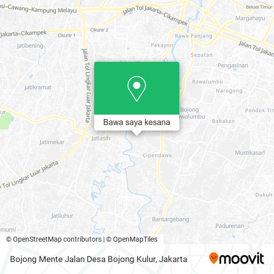 Peta Bojong Mente Jalan Desa Bojong Kulur