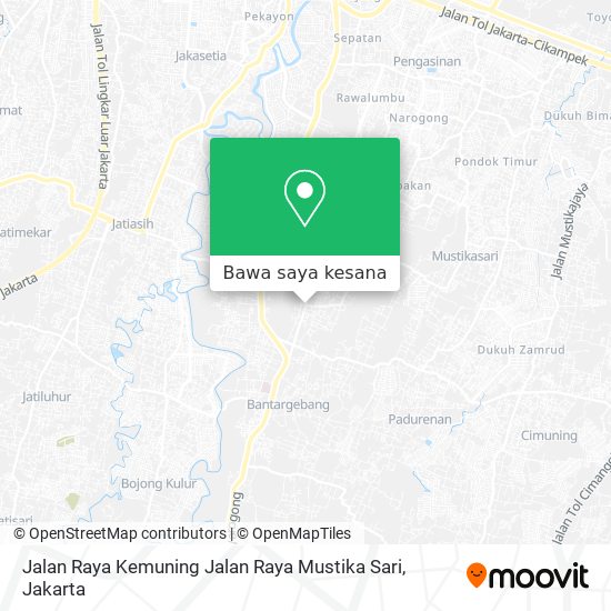 Peta Jalan Raya Kemuning Jalan Raya Mustika Sari